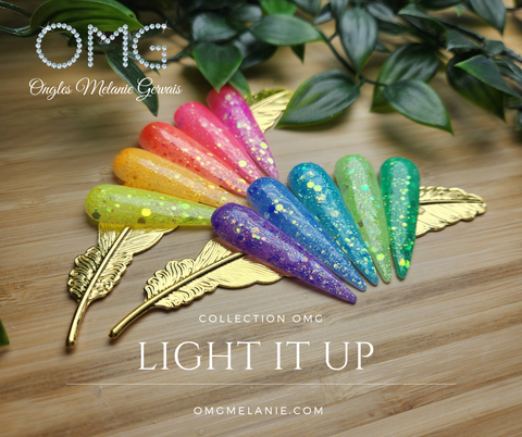Light it up ! 10 couleurs paillettes 1 oz